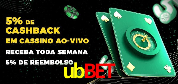 Promoções do cassino ao Vivo ubbet